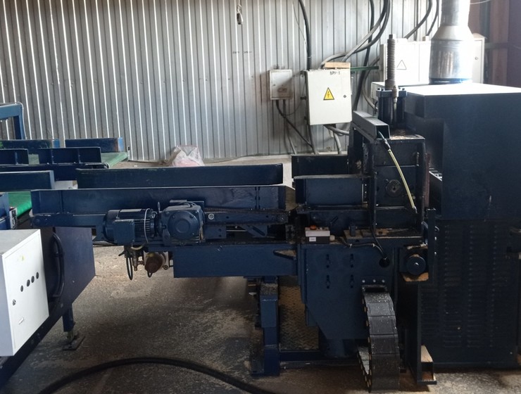 Линия бесконечного сращивания с шипорезным станком Grecon и автоподатчиком