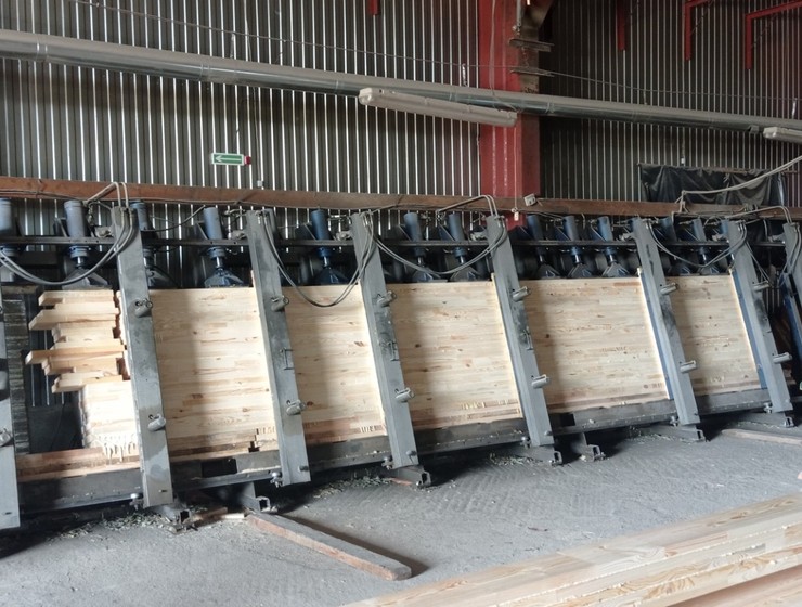 Пресс для домостроения на 2 секции по 6 метров